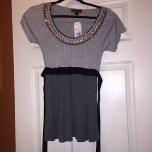 NWT F21 Blouse w/ Rhinestones